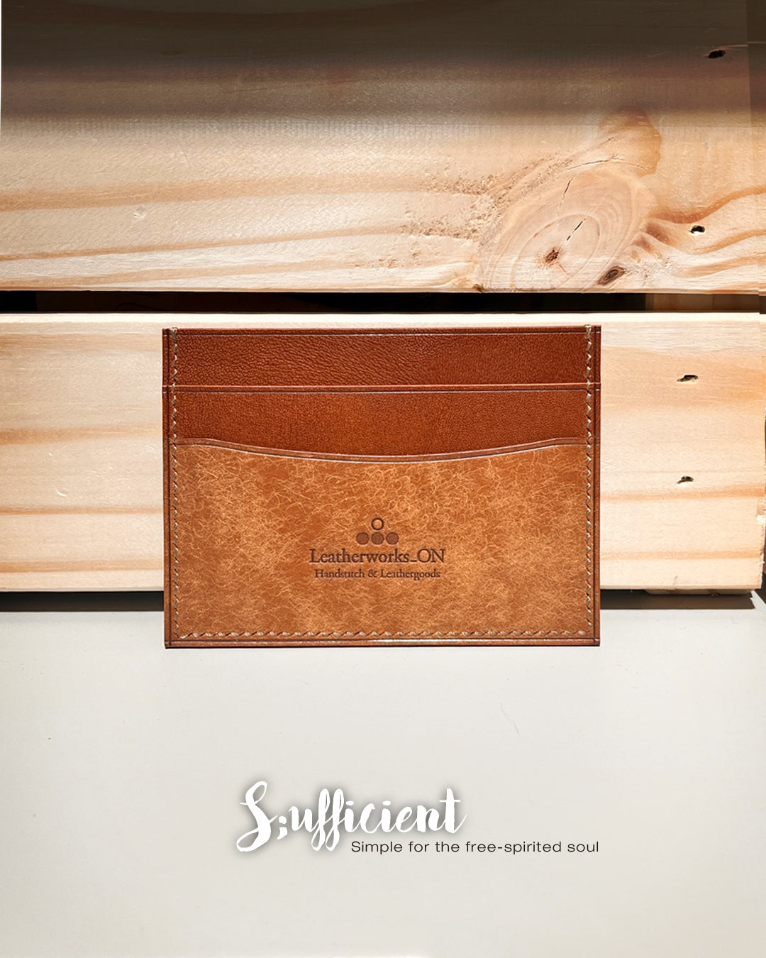 Hanmdmade card holder sufficient