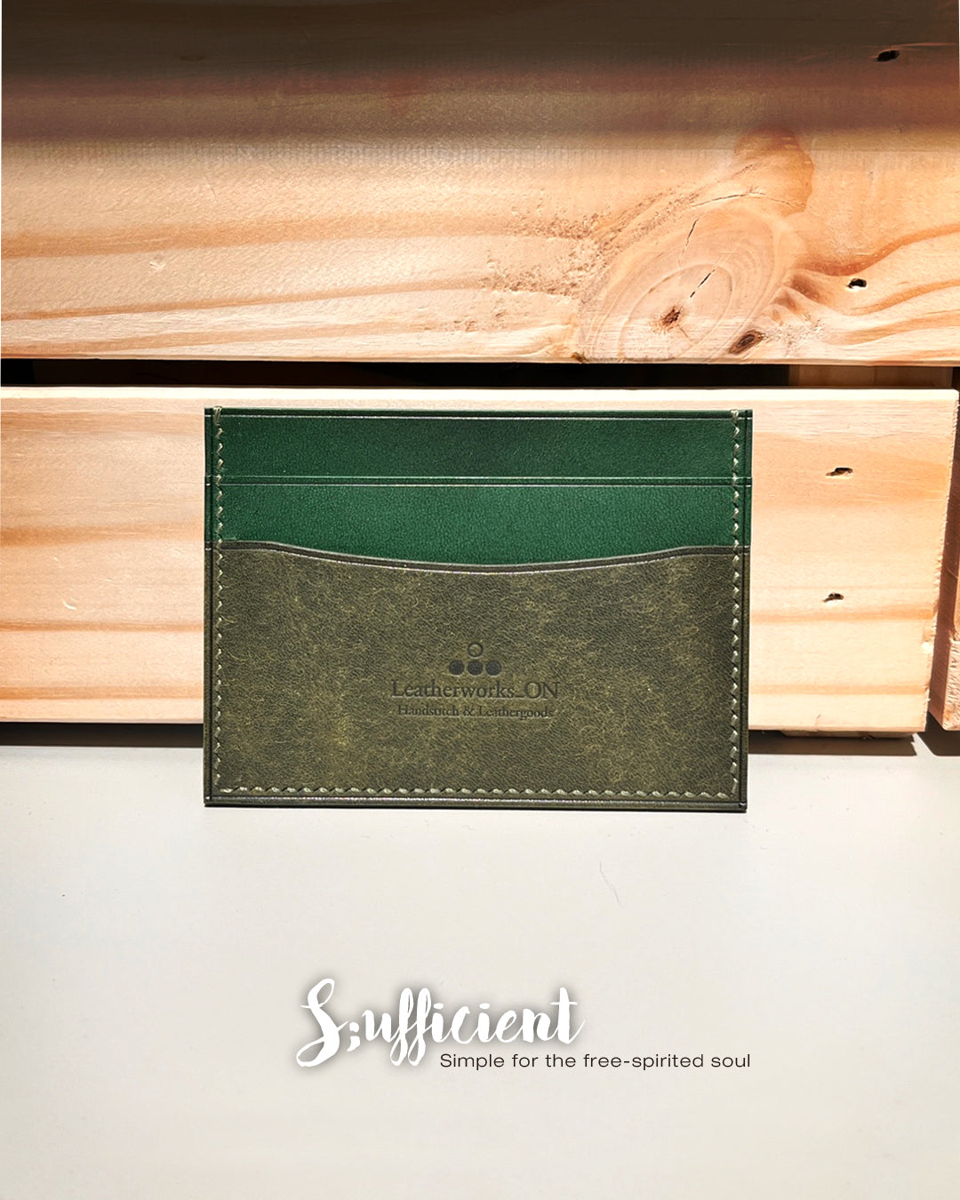 Hanmdmade card holder sufficient