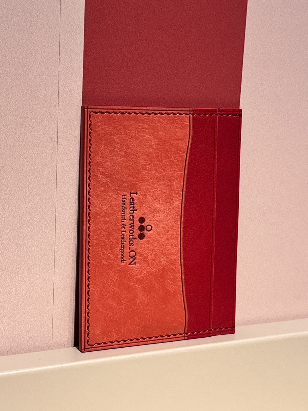 Hanmdmade card holder sufficient