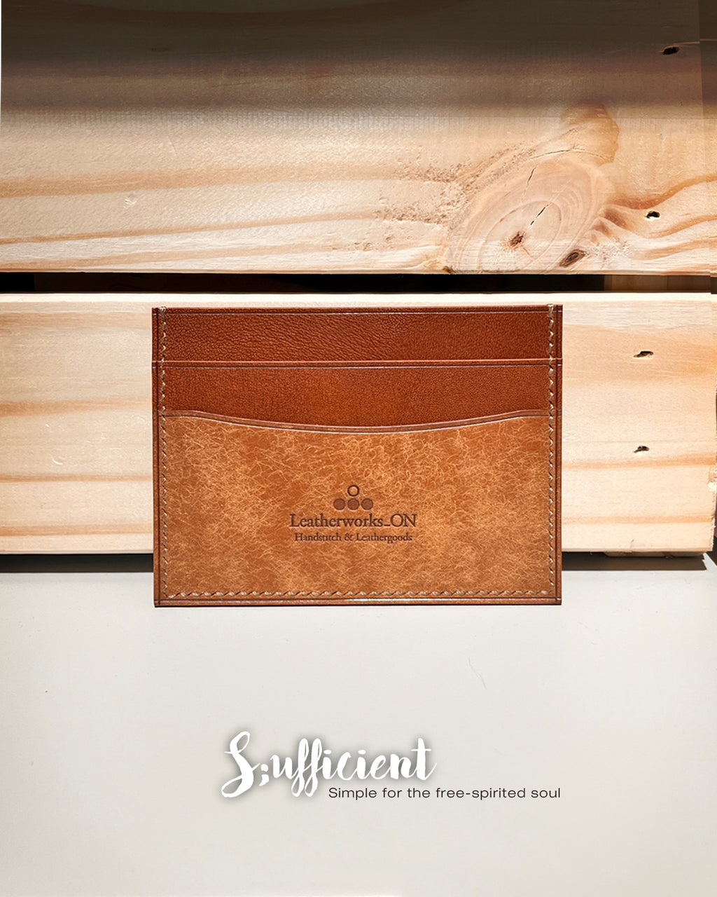 Hanmdmade card holder sufficient