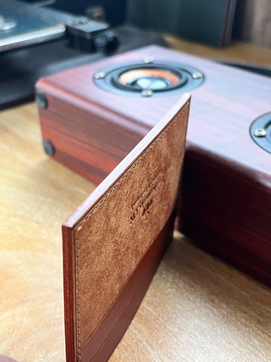 Hanmdmade card holder sufficient